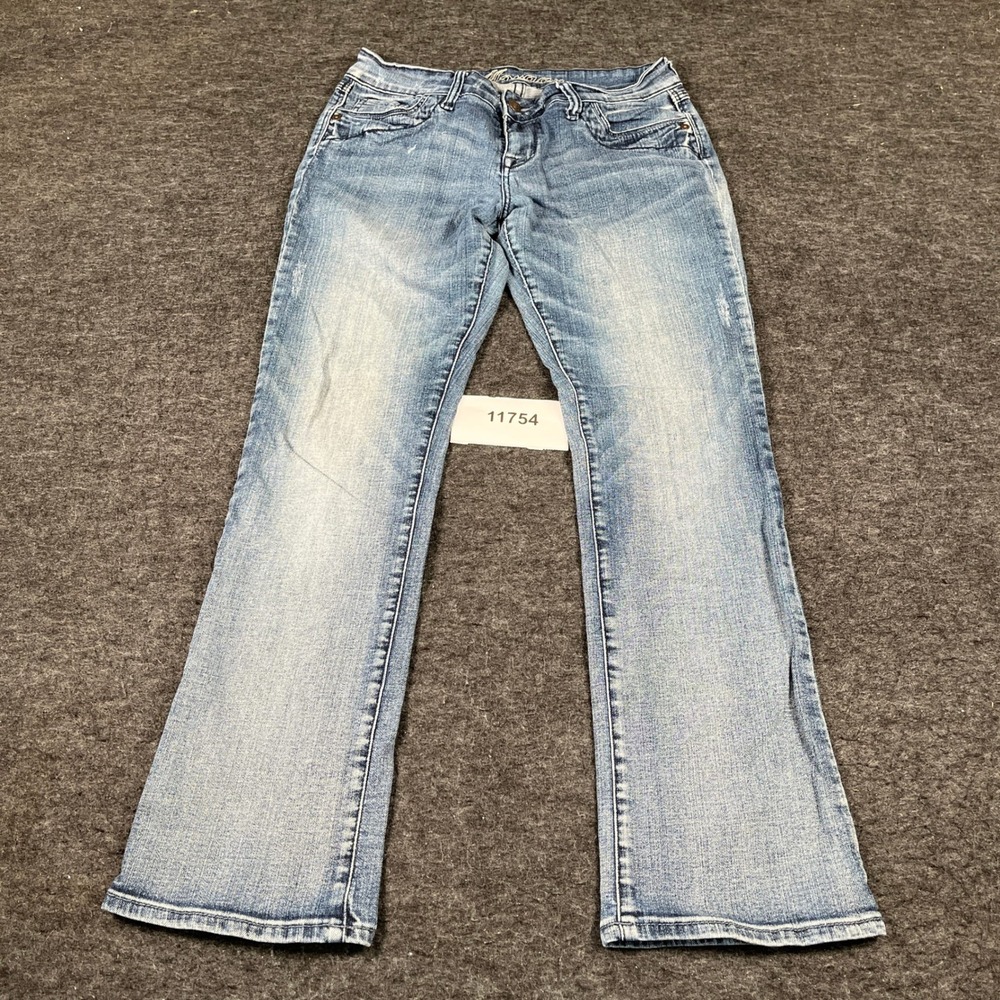 VTG Y2K Delia*s Morgan Jeans Womens 9/10S Blue Denim Light Wash Cotton Stretch